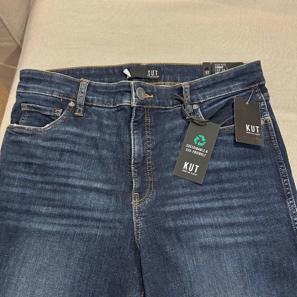 NWT Kut From the Kloth Jeans Connie High Rise Fab Ab Ankle Skinny Size 12 - Picture 3 of 15